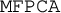 monospace MFPCA