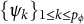 left brace psi Subscript k Baseline right brace Subscript 1 less than or equals k less than or equals p Sub Subscript phi