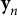 bold y Subscript n