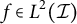 f element of upper L squared left parenthesis script upper I right parenthesis