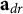 bold a Subscript d r