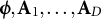 bold italic phi comma bold upper A 1 comma ellipsis comma bold upper A Subscript upper D Baseline