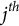 j Superscript t h