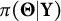 pi left parenthesis bold upper Theta vertical bar bold upper Y right parenthesis