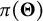 pi left parenthesis bold upper Theta right parenthesis