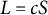 upper L equals c upper S