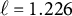 script l equals 1.226