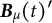bold italic upper B Subscript mu Baseline left parenthesis t right parenthesis prime