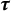 bold italic tau