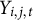 upper Y Subscript i comma j comma t