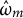 ModifyingAbove omega With caret Subscript m