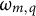 omega Subscript m comma q
