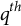 q Superscript t h