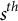 s Superscript t h