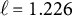 script l equals 1.226