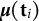 bold italic mu left parenthesis bold t Subscript i Baseline right parenthesis