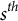s Superscript t h