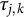 tau Subscript j comma k