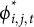 phi Subscript i comma j comma t Superscript asterisk