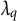 lamda Subscript q