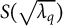 upper S left parenthesis StartRoot lamda Subscript q Baseline EndRoot right parenthesis