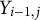 upper Y Subscript i minus 1 comma j