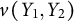 v left parenthesis upper Y 1 comma upper Y 2 right parenthesis