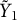 upper Y overtilde Subscript 1
