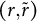 left parenthesis r comma r overtilde right parenthesis