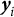 bold italic y Subscript i