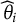 ModifyingAbove theta With caret Subscript i