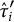 ModifyingAbove tau With caret prime Subscript i