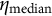 eta Subscript median