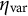 eta Subscript var