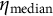 eta Subscript median