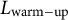upper L Subscript warm minus up