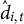 ModifyingAbove d With caret Subscript i comma t