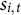 s Subscript i comma t