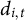 d Subscript i comma t