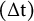left parenthesis normal upper Delta normal t right parenthesis