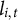 l Subscript i comma t