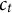 c Subscript t