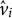 ModifyingAbove v With caret Subscript i