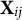 bold upper X Subscript i j