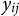 y Subscript i j