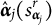 ModifyingAbove bold italic alpha With caret Subscript j Baseline left parenthesis s Subscript bold italic alpha Sub Subscript j Subscript Superscript r Baseline right parenthesis