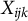 upper X Subscript i j k