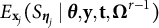 upper E Subscript bold x Sub Subscript j Baseline left parenthesis upper S Subscript bold italic eta Sub Subscript j Subscript Baseline vertical bar bold italic theta comma bold y comma bold t comma bold upper Omega Superscript r minus 1 Baseline right parenthesis