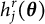 h Subscript j Superscript r Baseline left parenthesis bold italic theta right parenthesis