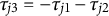 tau Subscript j Baseline 3 Baseline equals minus tau Subscript j Baseline 1 Baseline minus tau Subscript j Baseline 2